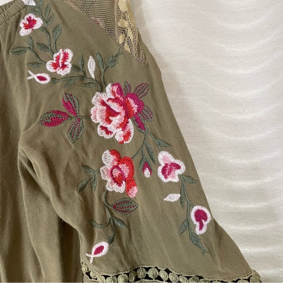 Altar’d State Embroidered Rayon Crop Top - Picture 7 of 12